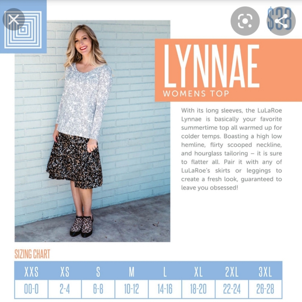 Lularoe Lynnae shirt